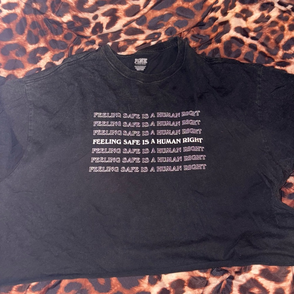 PINK Victoria's Secret Charcoal Tee